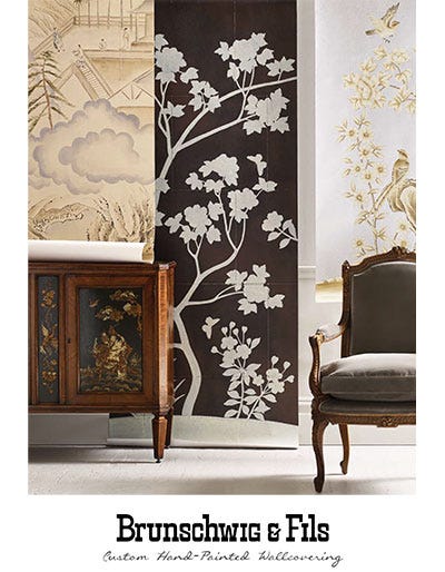 Custom Hand-Painted Wallcovering